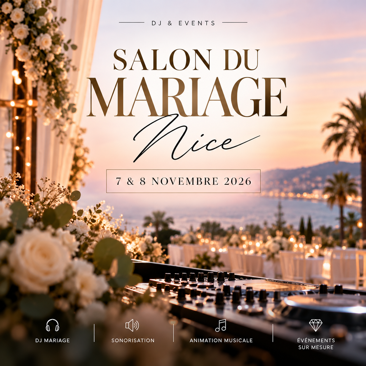 Salon du Mariage a Nice le 7 & 8 novembre